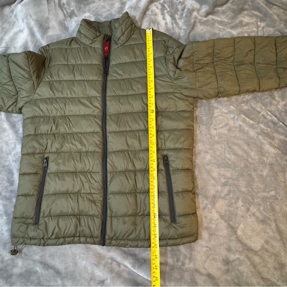 Guess Green Puffer Jacket with Quilted Design - Picture 4 of 7